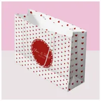 Custom Love Heart Gift Bag for Couples
