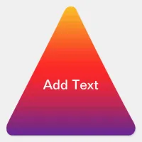 Spectrum of Horizontal Colors -1 Triangle Sticker