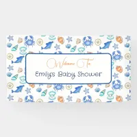 Personalized Beach Themed Baby Shower Banner