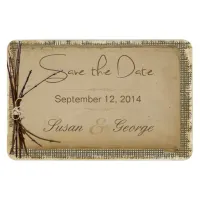 Burlap, Twigs and Twine Save the Date Magnet