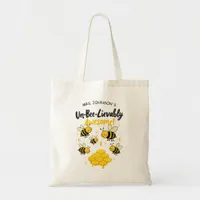 Un-Bee-Lievably Awesome Teacher Gift Cute Bee Tote Bag