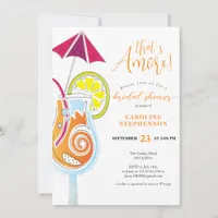 Aperol Spritz Cocktail Simple Script Bridal Shower Invitation