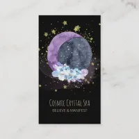 *~* Crystals Moon Sky Cosmos Stars Universe Business Card