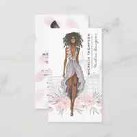 Girly New York Fashion Designer Business Card