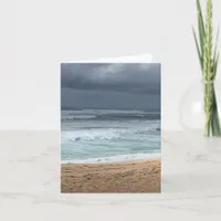 Blank Coastal Beach Card