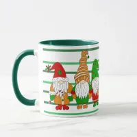 Cute Festive Christmas Gnomes  Mug