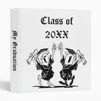 Happy Graduates Class of 20XX 3 Ring Binder