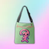 Bonus Mom - Modern in Pink & Green | Crossbody Bag