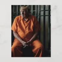 Trump Sits in Prison Postcard