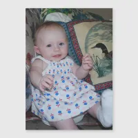 Adorable Baby on Photo It Your Way Magnetic Card