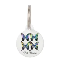 Popular Modern Style Elegant Butterflies Pet ID Tag