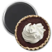 Whipped Cream Chocolate Pudding Pie Food Magnet