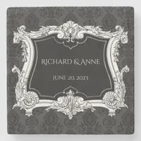 Romantic,Elegant French Framed Stone Coaster