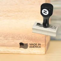 Made In America USA Flag  Rubber Stamp