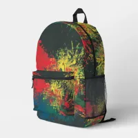 Impulsive Color Splash Toddler Art Printed Backpack