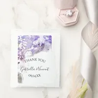 Purple Lilac Flowers Watercolor Wedding Favor Tea Bag Drink Mix