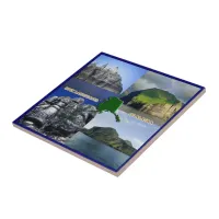 Rock Landscapes of Alaska Collage Ceramic Tile