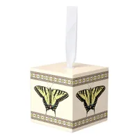 Southwestern Yellow Swallowtail Butterfly Cube Ornament