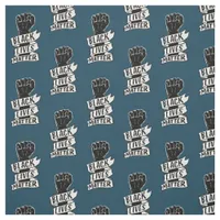 black lives matter blue fist blm protest pattern fabric