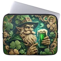 Enchanted Evening of Ale A Leprechauns Toast  Laptop Sleeve