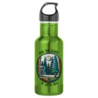 May the Course Be with You Disc Golf  Stainless Steel Water Bottle