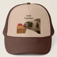 Ferrets Love Cupcakes Hat