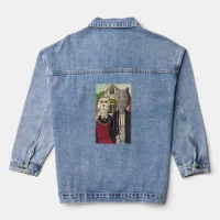 Americat Gothic Epic Cartoon Classic Cats Denim Jacket