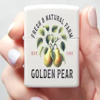 Golden pears from a natural farm zippo lighter