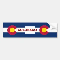 Colorado State Flag Bumper Sticker