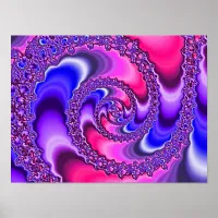 Purple Spiral Poster