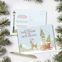 Cute New Home for the Holidays Christmas Announcement Postcard
