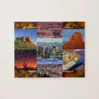 Arizona Desert Collage Jigsaw Puzzle