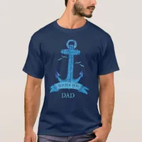 Nautical Old Sea Dog Vintage Weathered Anchor T-Shirt