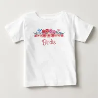 Hearts, Flowers, and Little Birds | So Cute Baby T-Shirt