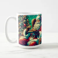 Santa Chocolate Chip Cookies | Vintage Christmas Coffee Mug