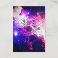 *~* Boho Nebula Celtic Aztec Tribal Galaxy Business Card