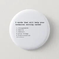 Technical Writer Pinback Button