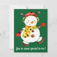 Funny Snowman Christmas Card