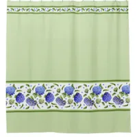 Blue Hydrangeas Shower Curtain