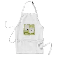 Funny Mellow Out Marshmallow Cartoon Slogan Adult Apron