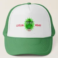 Christmas Nerd Character Custom Holiday Bulb  Trucker Hat