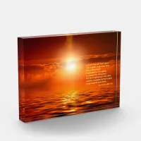 Sunset Inspirations Orange Golden Sky Sea of Gold Photo Block