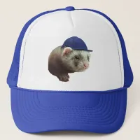 Ferret Wearing Hat on Hat