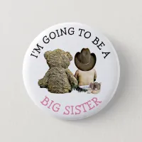 I'm going to be a Big Sister Announcement Button