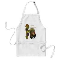 Vintage Happy Thanksgiving Turkey Adult Apron