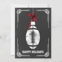 chalkboard football player Christmas Cards