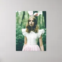 Alice in the Forest Fashion Expired Film Fashion Canvas Print