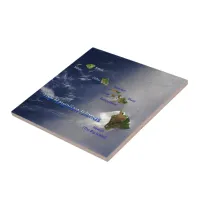 View of the Hawaiian Islands Ceramic Tile