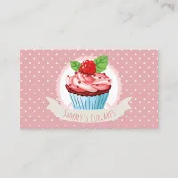 Cute Pastry Chef Cupcake Business Cards