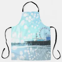 Turquoise Spiderweb Santa Monica Pier Apron